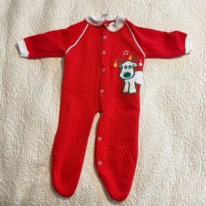 Vintage infant Christmas romper